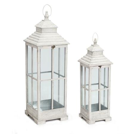 YHIOR Wooden Lantern, 2PK YH2615811